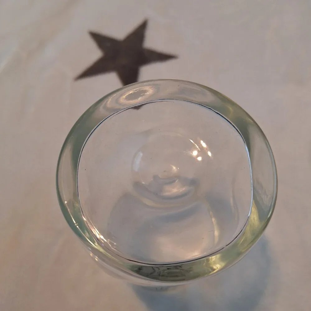 Vintage Barware B.C. Comic‎ Johnny Hart Caveman Pinched Glass Tumbler Drinkware